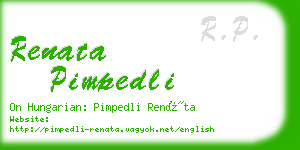 renata pimpedli business card